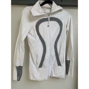 Lululemon white zipup jacket
